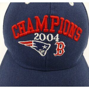 Vintage New England Patriots and Boston Redsox City of Champions 2004 Adjustable